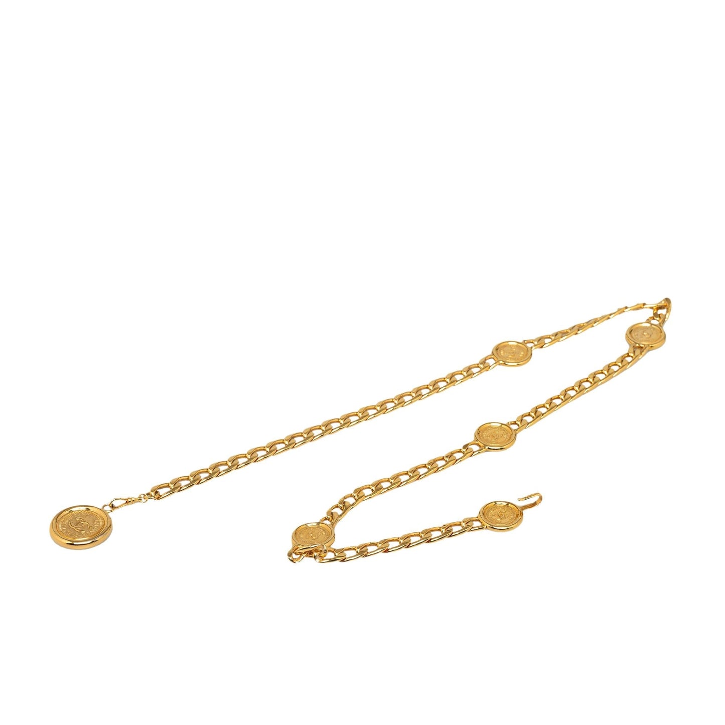 Chanel Medallion Chain-Link Belt - 34 / 86.00 (SHG-mFY9sa)