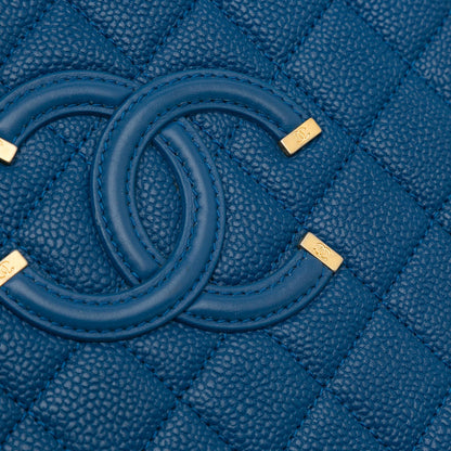 Chanel Medium CC Filigree Caviar Vanity Case (SHG-hDYH99)