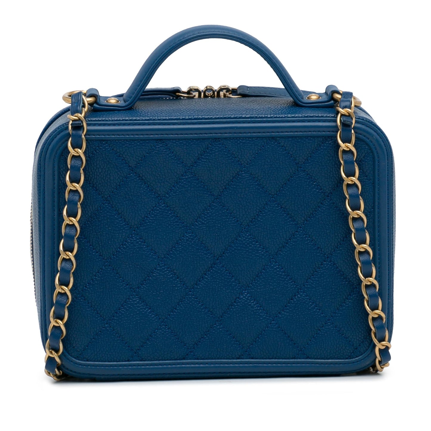 Chanel Medium CC Filigree Caviar Vanity Case (SHG-hDYH99)
