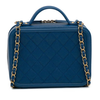 Chanel Medium CC Filigree Caviar Vanity Case (SHG-hDYH99)