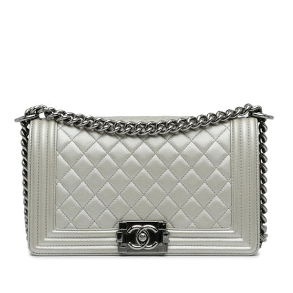 Chanel Medium Caviar Boy Flap Bag (SHG-ajMQXj)