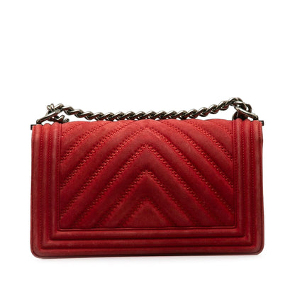 Chanel Medium Chevron Boy Flap (SHG-DjHgv9)
