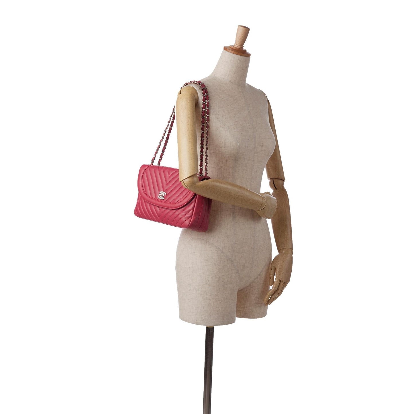 Chanel Medium Chevron Single Flap (SHG-4CNJVH)