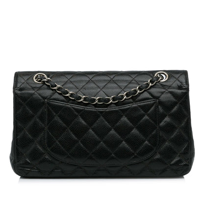 Chanel Medium Classic Caviar Double Flap (SHG-aR0s8D)