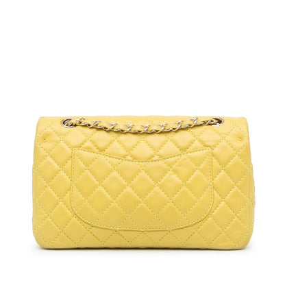 Chanel Medium Classic Double Stitch Calfskin Double Flap (SHG-Y92L3n)