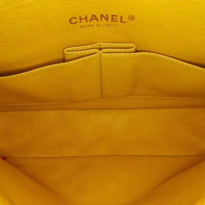 Chanel Medium Classic Double Stitch Calfskin Double Flap (SHG-Y92L3n)