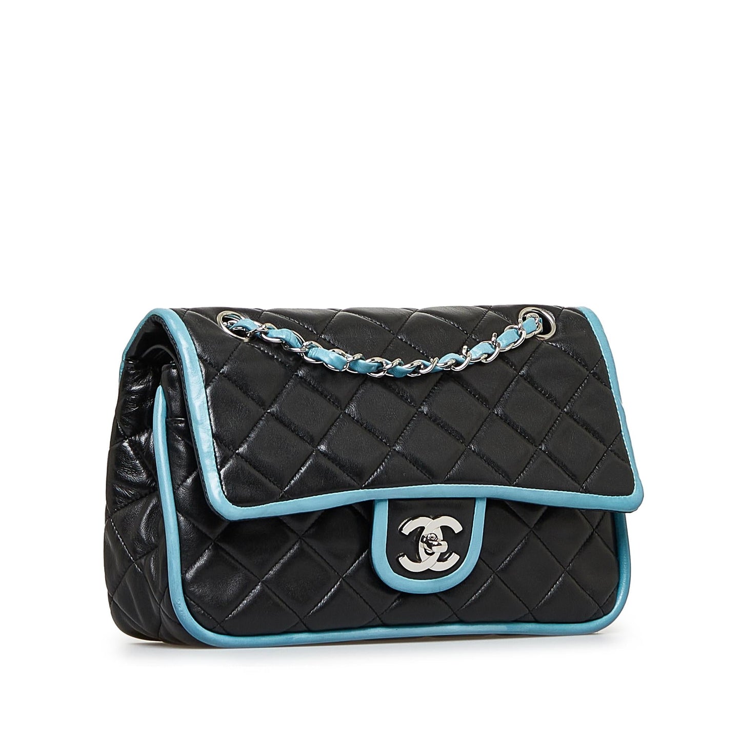 Chanel Medium Classic Lambskin Bicolor Double Flap (SHG-8jAZkX)