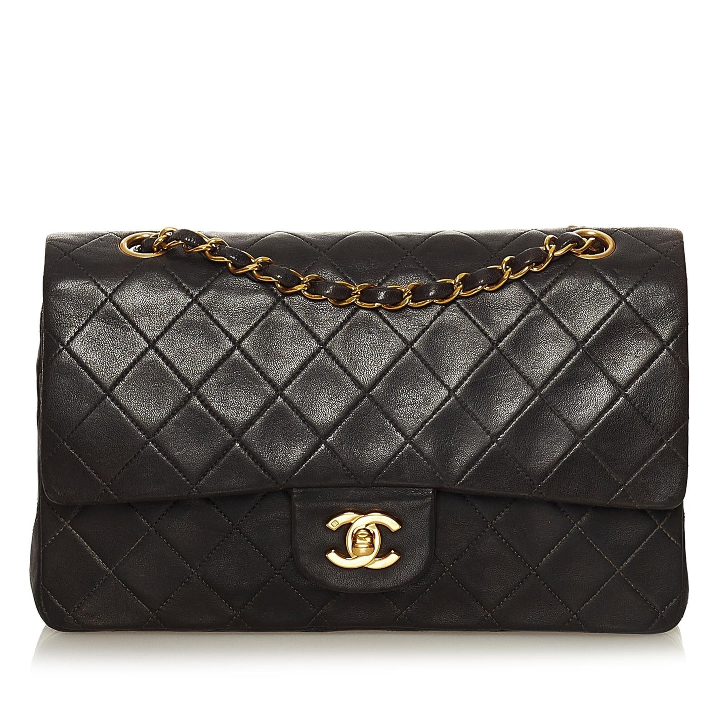 Chanel Medium Classic Lambskin Double Flap (SHG-37063)