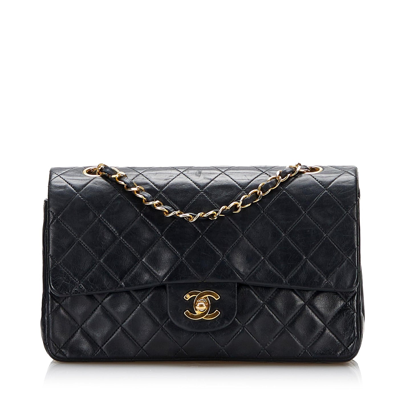 Chanel Medium Classic Lambskin Double Flap (SHG-Z7N1wd)