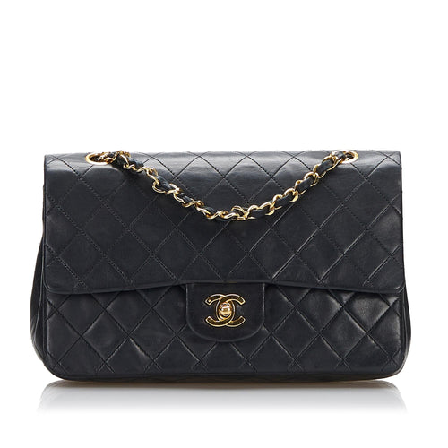 Chanel Medium Classic Lambskin Double Flap (SHG-8sT9Z0)