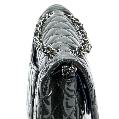 Chanel Medium Classic Patent Double Flap (SHG-hKrGfi)
