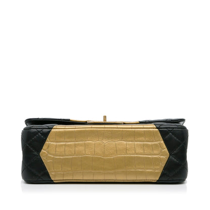 Chanel Medium Croc Embossed Lambskin 2.55 Reissue Double Flap Bag (SHG-JzyULz)