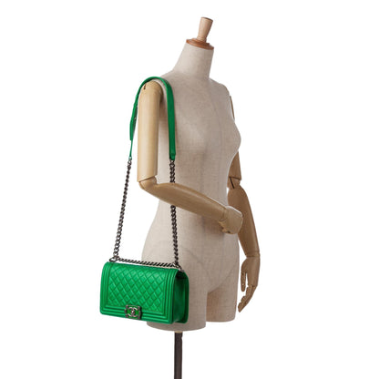 Chanel Medium Lambskin Boy Flap Bag (SHG-2AMOG1)