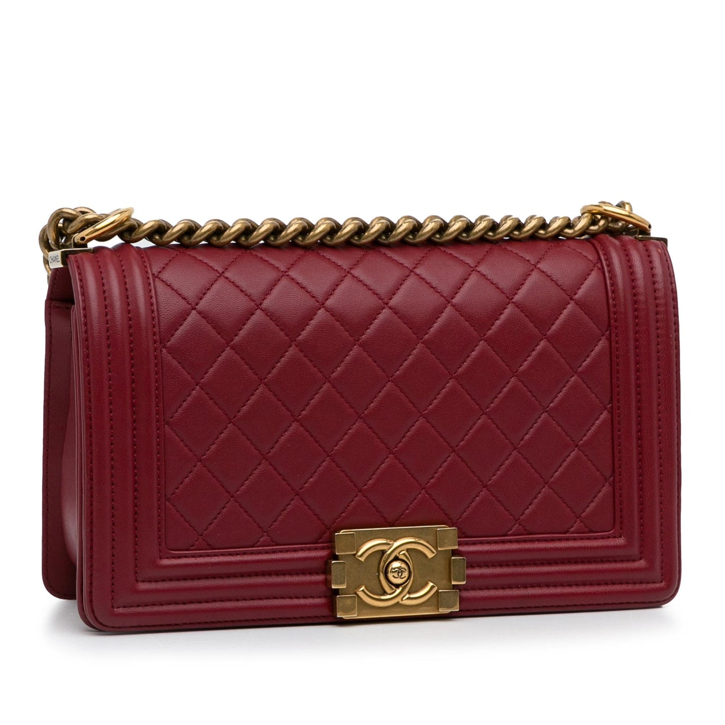 Chanel Medium Lambskin Boy Flap Bag (SHG-FIM8qt)