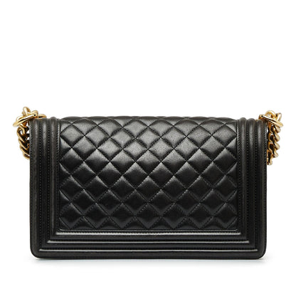 Chanel Medium Lambskin Boy Flap Bag (SHG-1jQAVu)