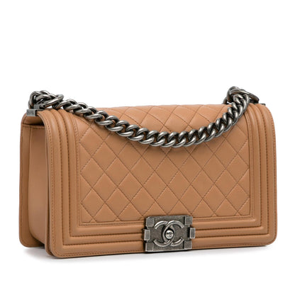 Chanel Medium Lambskin Boy Flap Bag (SHG-12u1uJ)