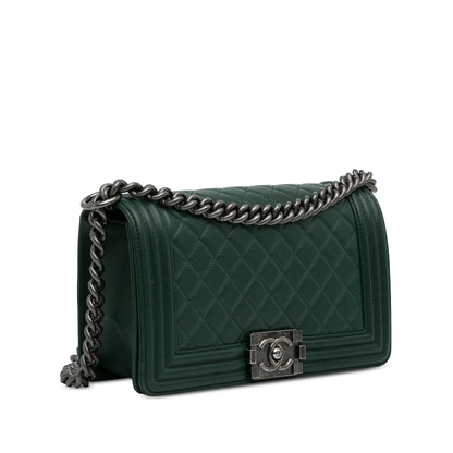Chanel Medium Lambskin Boy Flap Bag (SHG-6P7DVs)