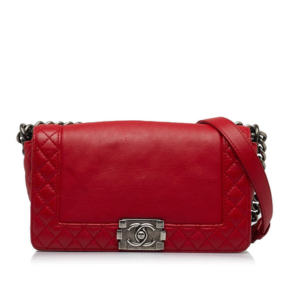 Chanel Medium Lambskin Boy Reverso Flap (SHG-9H5l0X)