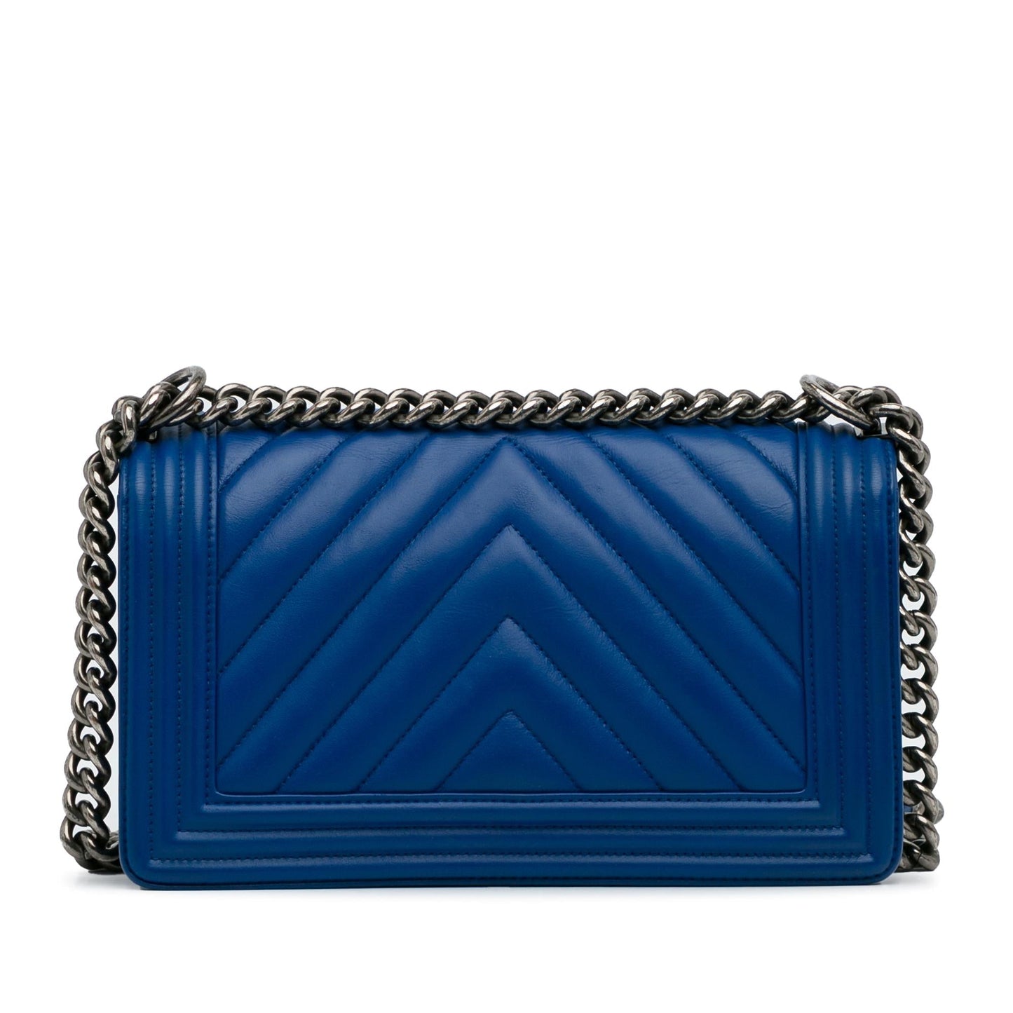 Chanel Medium Lambskin Chevron Boy Flap (SHG-9fPgQE)