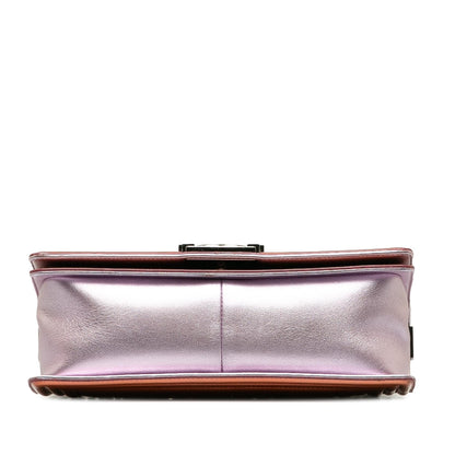 Chanel Medium Patent Boy Flap Bag (SHG-XjO8UR)