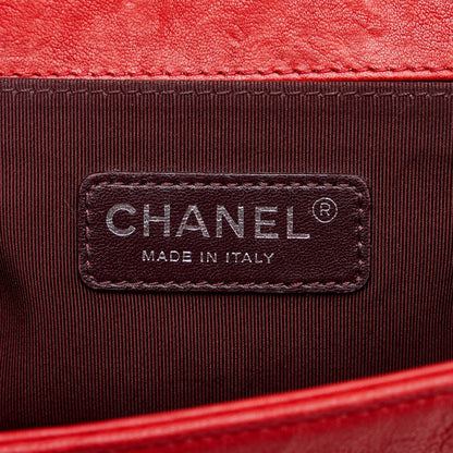Chanel Medium Studded Distressed Calfskin Boy Flap (SHG-IQfxND)