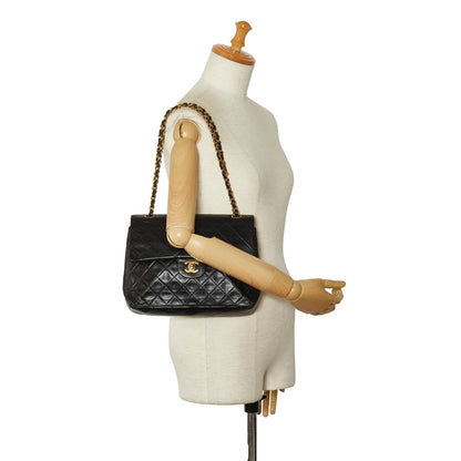 Chanel Medium Tall Classic Lambskin Double Flap (SHG-N2XA7B)