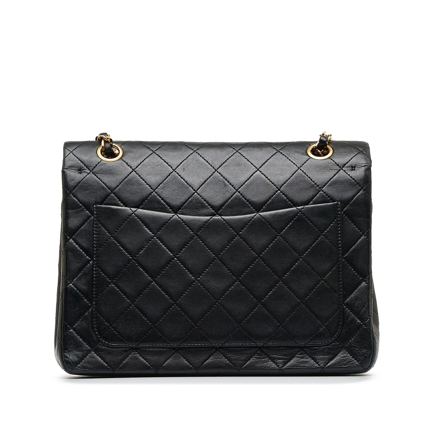 Chanel Medium Tall Classic Lambskin Double Flap (SHG-noIwy5)