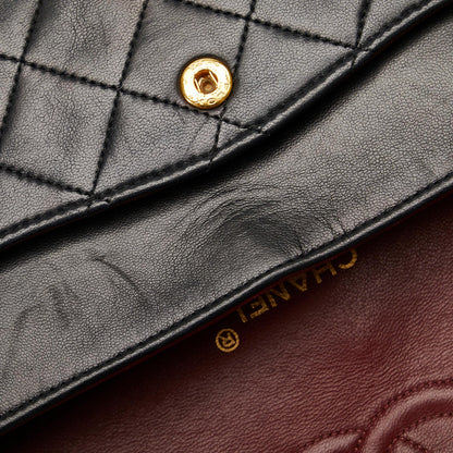 Chanel Medium Tall Classic Lambskin Double Flap (SHG-noIwy5)