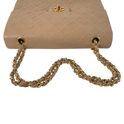Chanel Medium Tall Classic Lambskin Double Flap (SHG-zWn37H)