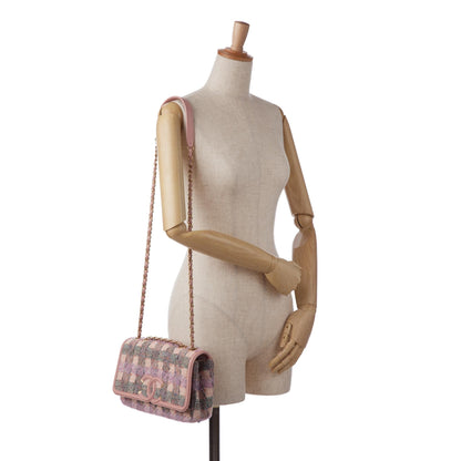Chanel Medium Tweed Filigree Flap (SHG-AvwlCp)