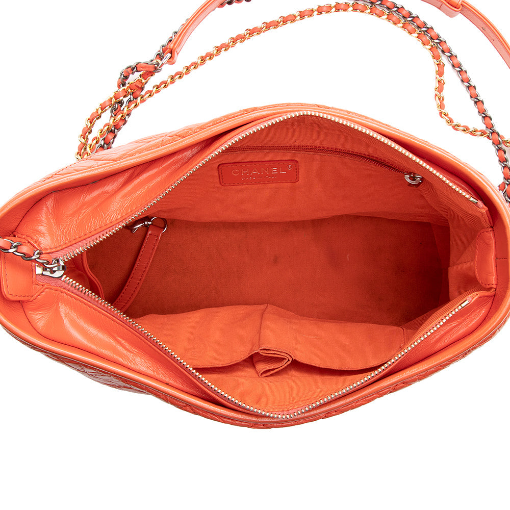 Chanel Metallic Aged Calfskin Gabrielle Medium Hobo (SHF-20395)