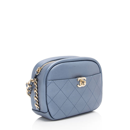 Chanel Metallic Goatskin Casual Trip Camera Bag (SHF-jQIRUc)