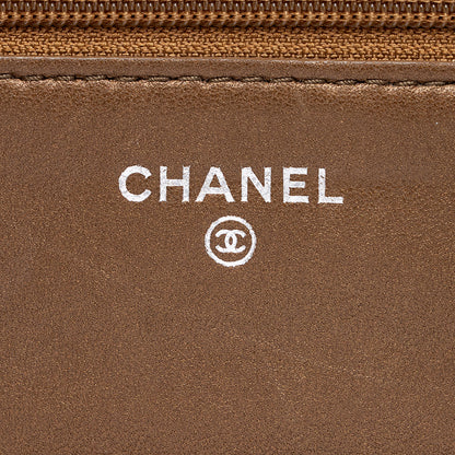 Chanel Metallic Lambskin Classic Wallet on Chain Bag (SHF-16324)