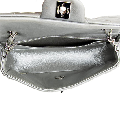 Chanel Metallic Lambskin Rectangular Mini Flap Bag (SHF-20482)