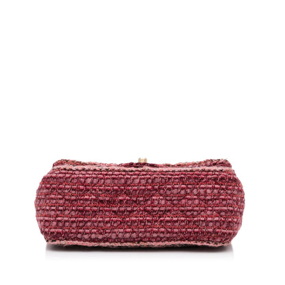 Chanel Mini Braided Classic Tweed Single Flap Bag (SHG-lsYBtL)