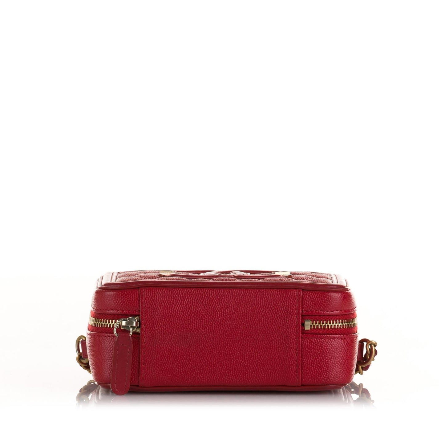 Chanel Mini CC Filigree Caviar Vanity Case (SHG-qVsozO)