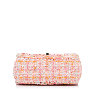 Chanel Mini Classic Embellished Tweed Flap Bag (SHG-xnY6RF)