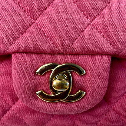 Chanel Mini Classic Jersey Single Flap (SHG-huVmeQ)