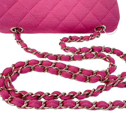 Chanel Mini Classic Jersey Single Flap (SHG-huVmeQ)
