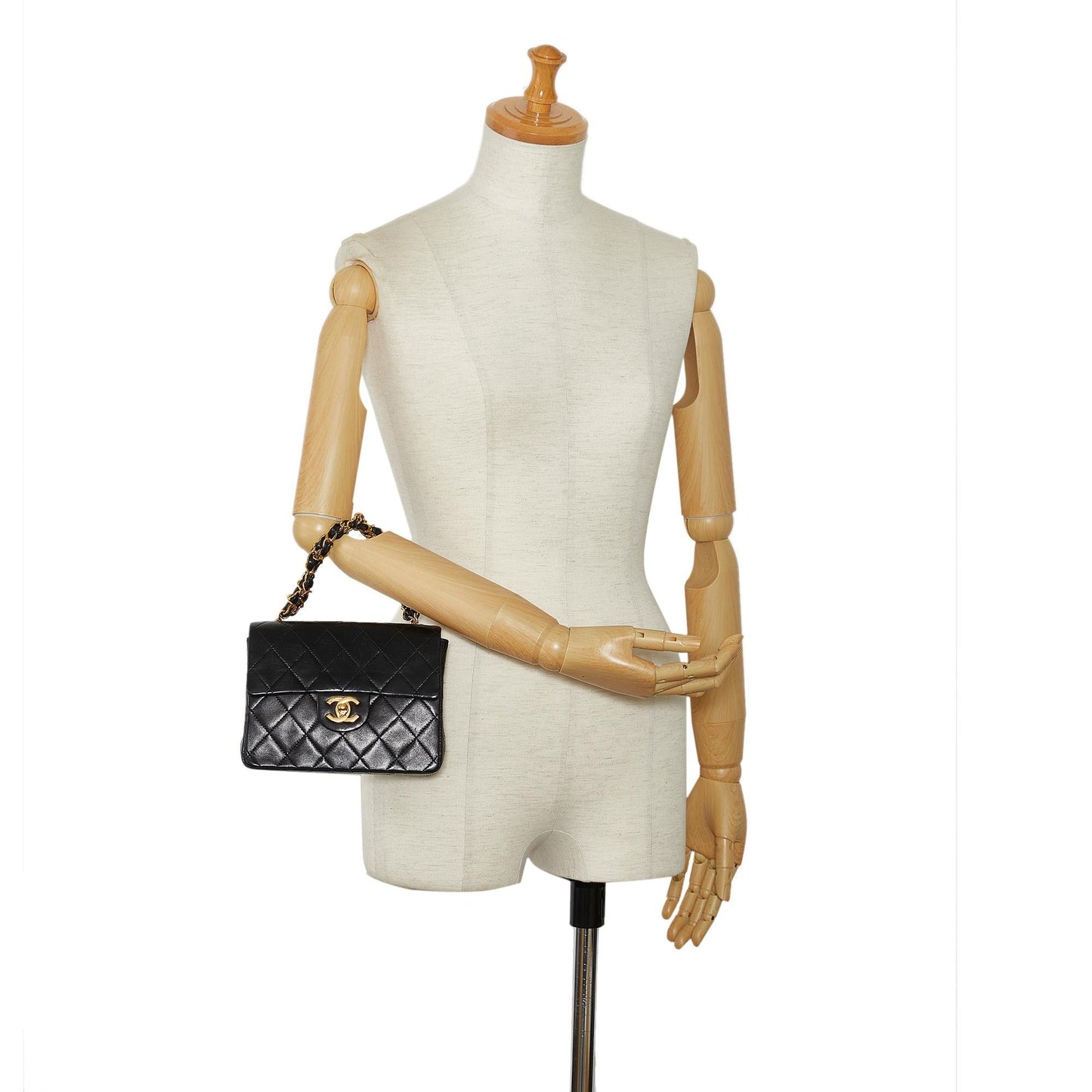 Chanel Mini Classic Lambskin Square Flap (SHG-lnKMMQ)