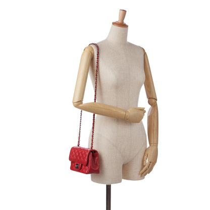 Chanel Mini Classic Lambskin Square Single Flap (SHG-xpK8dp)