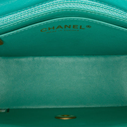 Chanel Mini Classic Square Lambskin Single Flap Bag (SHG-oxXAOp)