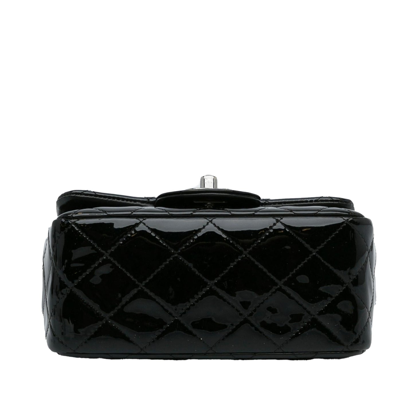 Chanel Mini Classic Square Patent Single Flap (SHG-rUMkrs)