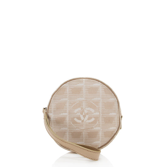 Chanel Nylon Travel Ligne Round Wristlet - FINAL SALE (SHF-16835)
