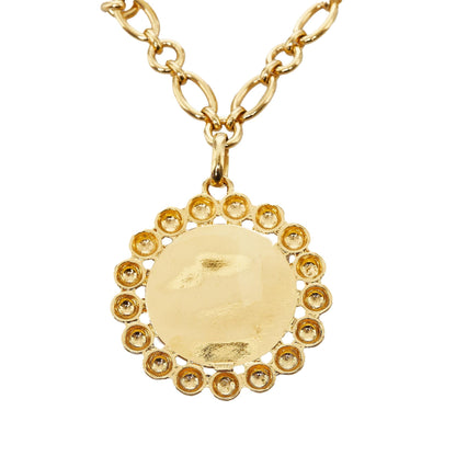 Chanel Oversized Cambon Medal Necklace (SHG-186ose)