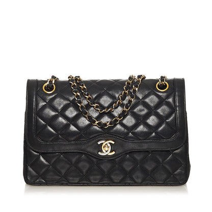 Chanel Paris Limited Edition Lambskin Double Flap Bag (SHG-35234)