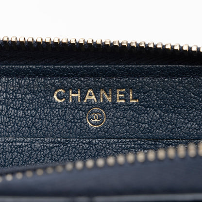 Chanel Patent Leather CC Zip Around Small Wallet (SHF-WiZA9X)