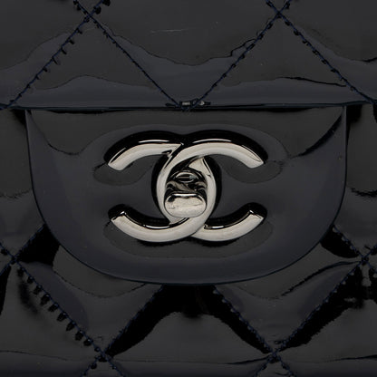 Chanel Patent Leather Classic Jumbo Double Flap Bag (SHF-Ye66Rb)