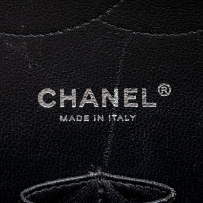 Chanel Patent Leather Classic Jumbo Double Flap Bag (SHF-zuaFhW)