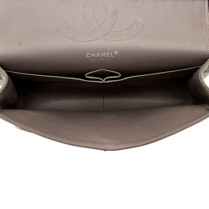 Chanel Patent Leather Classic Jumbo Double Flap Bag (SHF-jE6UCt)